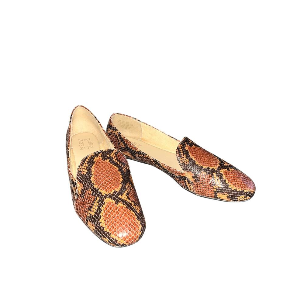 Naturalizer Womens Emiline Loafer Brown Kingfisher Animal Snakeskin Print Sz 8 - Picture 5 of 7